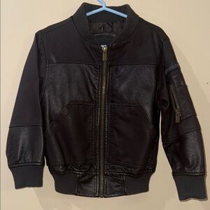Urban Republic Kids Black Leather-Style Jacket